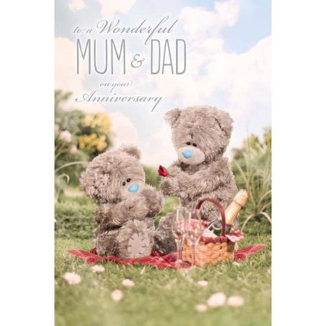 3D Holographic Mum & Dad Anniversary Me to You Bear Card £3.59